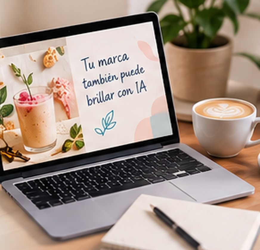 Ejemplo visual del curso de creación de contenido con IA